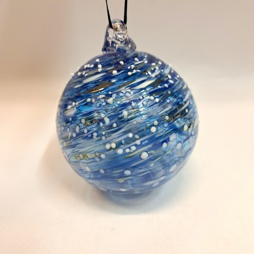 DB-892 Ornament - Snow Storm 3x3 $37 at Hunter Wolff Gallery